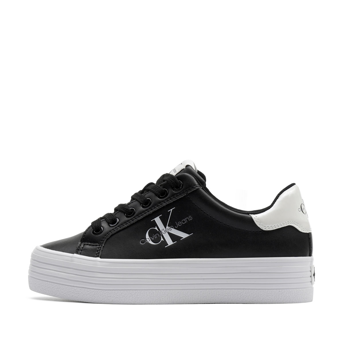 Calvin Klein Bold Vulc Flatf Lace Leather Met Дамски кецове YW0YW013930GM