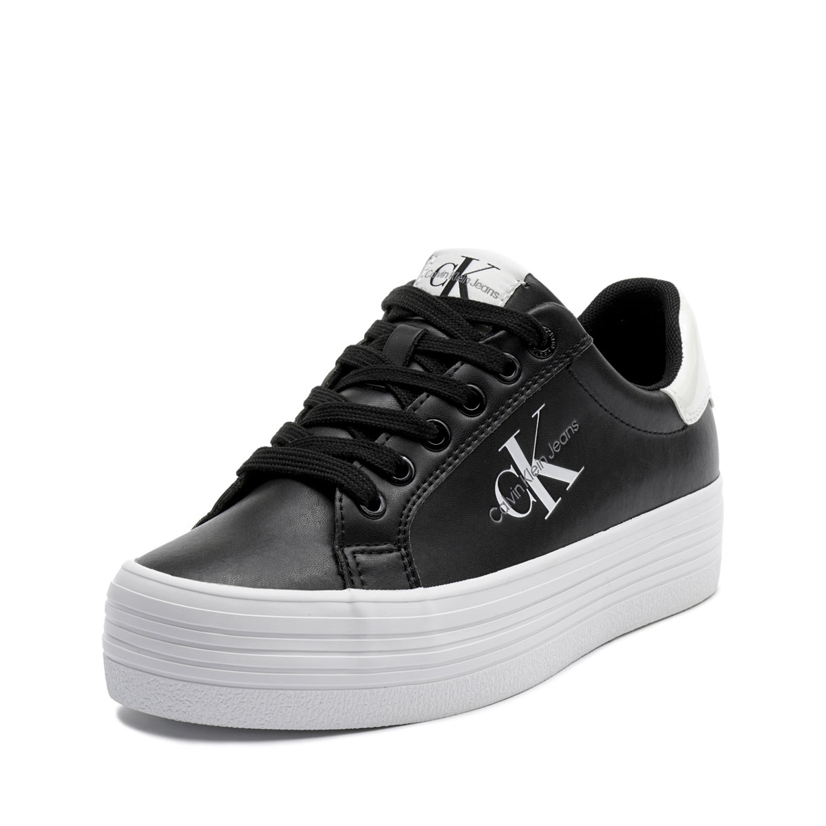 Calvin Klein Bold Vulc Flatf Lace Leather Met Дамски кецове YW0YW013930GM