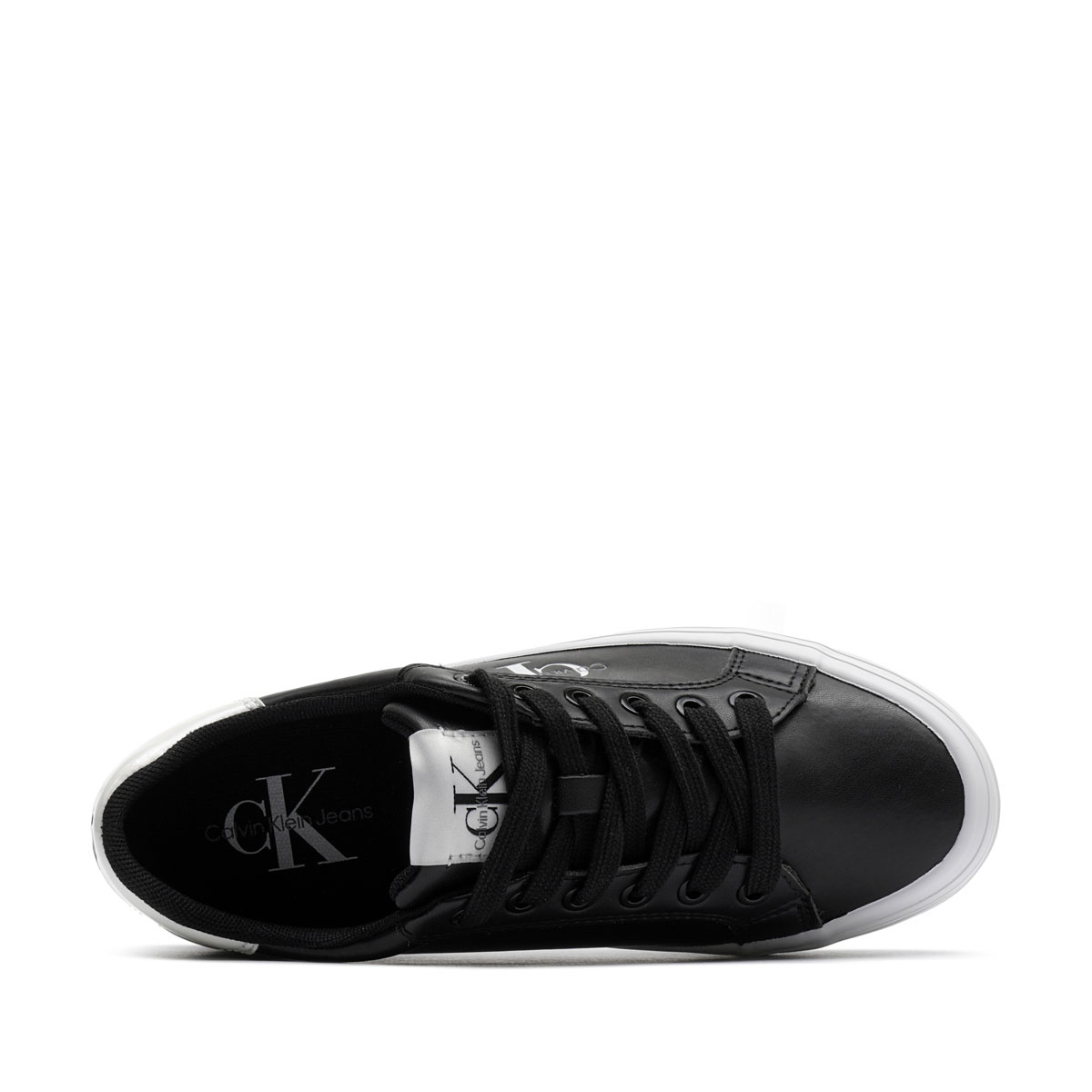 Calvin Klein Bold Vulc Flatf Lace Leather Met Дамски кецове YW0YW013930GM