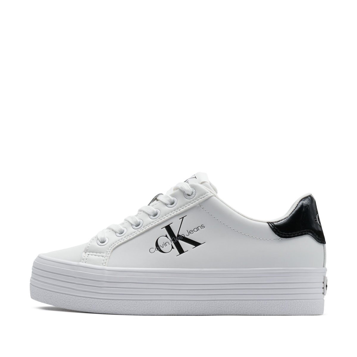 Calvin Klein Bold Vulc Flatf Lace Leather Met Дамски кецове YW0YW0139301W