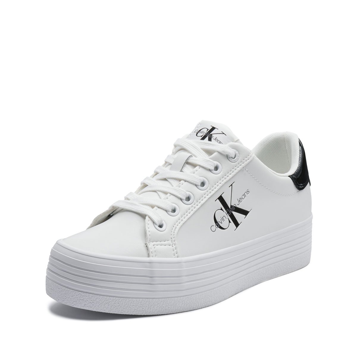 Calvin Klein Bold Vulc Flatf Lace Leather Met Дамски кецове YW0YW0139301W