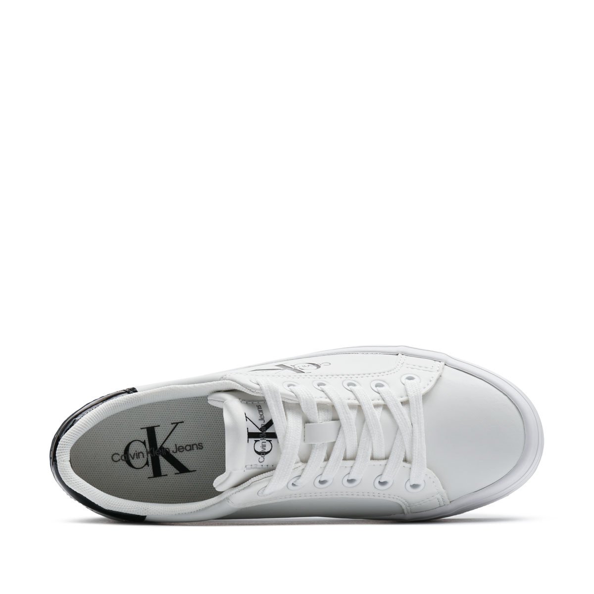 Calvin Klein Bold Vulc Flatf Lace Leather Met Дамски кецове YW0YW0139301W