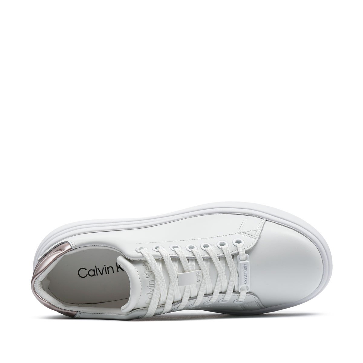 Calvin Klein Cupsole Lace Up Leather Дамски кецове HW0HW0198702Z