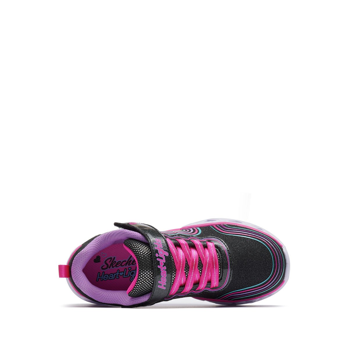 Skechers S Lights-Heart Lights-Retro Hearts Детски маратонки 302689L-BKMT