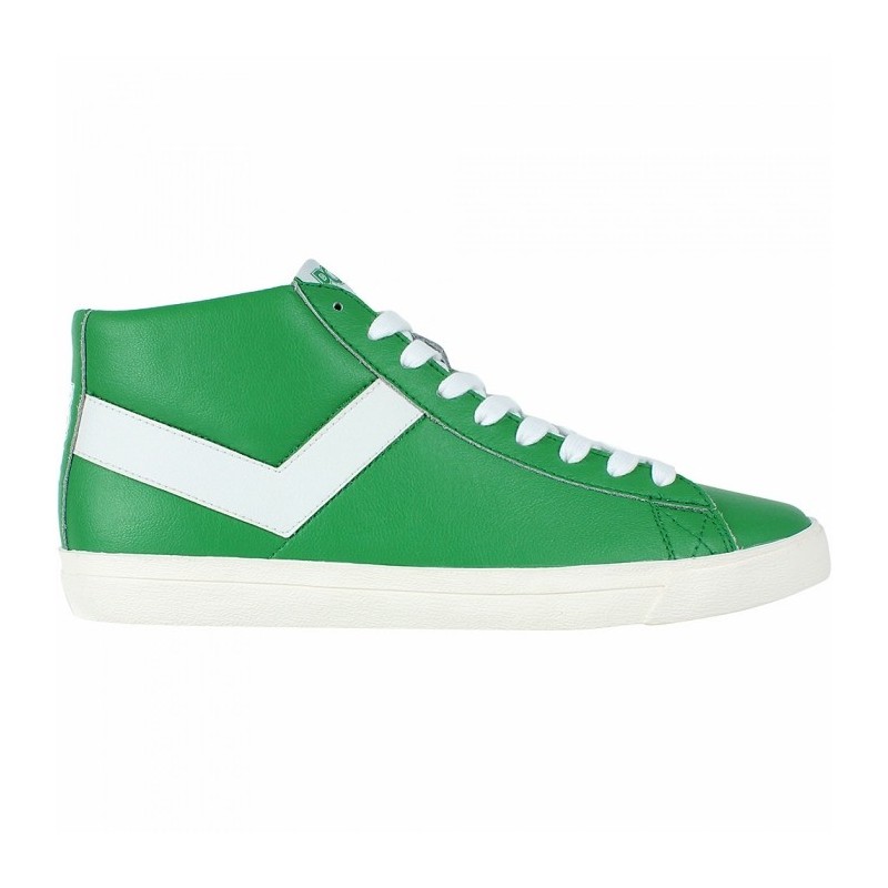 Pony Topstar Leather Hi green  10112-CRE-11