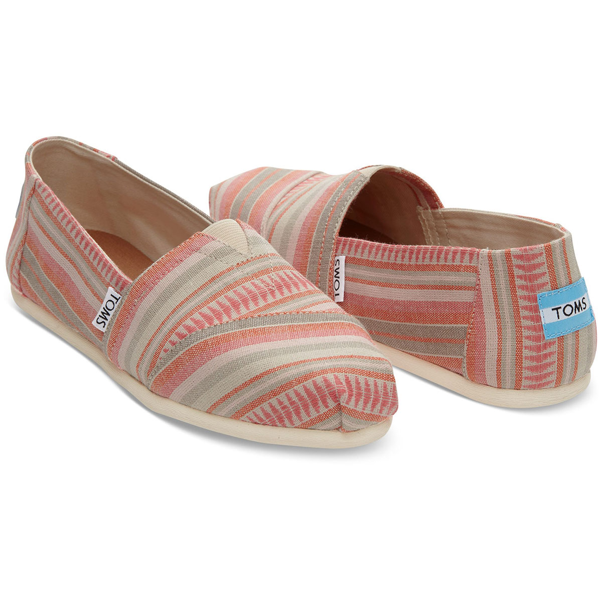 Toms Coral Blanket Stripe Woven Classic  10009704